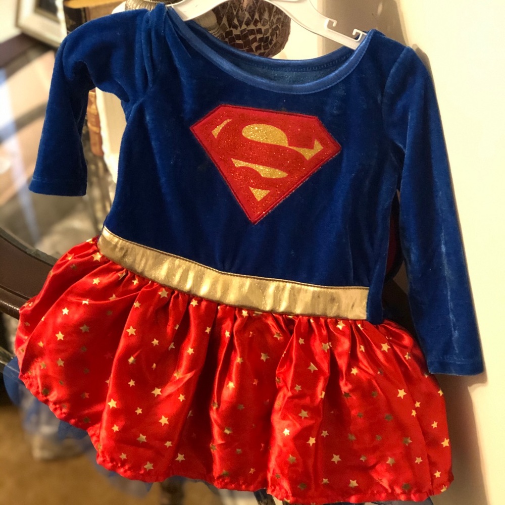 Super girl costume for baby/small toddler